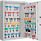 Schlüsselschrank SLE 120, für die Wandmontage, 120 Haken, ohne Einwurfschlitz, Türanschlag rechts, Elektronikschloss mit Batterien, inkl. Verankerungsmaterial, B 460 x T 130 x H 630 mm, Stahlblech, lichtgrau RAL 7035