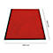 Schmutzfangmatte, 600 x 900 mm, rot