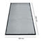 Schmutzfangmatte miltex Eazycare Style, eckig, antistatisch, UV-beständig, waschbar, High-Twist-Nylon & Niltrilgummi, 850 x 1500 mm, verkehrsgrau