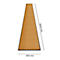 Schmutzfangmatte miltex Eazycare Style, eckig, antistatisch, UV-beständig, waschbar, High-Twist-Nylon & Niltrilgummi, 850 x 3000 mm, braunbeige