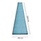 Schmutzfangmatte miltex Eazycare Style, eckig, antistatisch, UV-beständig, waschbar, High-Twist-Nylon & Niltrilgummi, 850 x 3000 mm, pastellblau
