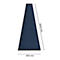 Schmutzfangmatte miltex Eazycare Style, eckig, antistatisch, UV-beständig, waschbar, High-Twist-Nylon & Niltrilgummi, 850 x 3000 mm, stahlblau