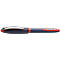Schneider pen. Silver top, blue middle, red ends. Inscription 'Schneider'.
