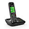 Schnurloses Telefon Gigaset E720A, analog &amp;amp; Bluetooth, Anrufbeantworter, Telefonbuch, 2,2″ Farbdisplay, Reichweite bis 50/300 m, Sprechzeit bis 14 h, schwarz