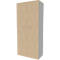 Schrank ARLON OFFICE, 5 Ordnerhöhen, abschliessbar, B 900 x T 450 x H 2000 mm, Eiche-Dekor/alu