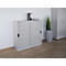 Schrank, Schiebetüren, H 1150 x B 1200 x T 400 mm, lichtgrau