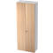 Schrank TOPAS LINE, Akten/Garderobenschrank, 6 Ordnerhöhen, B 800 mm, weiß/Eiche-Dekor