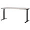 Schreibtisch Aalborg - elektrisch höhenverstellbar - B 1600 x T 800 x H 720 – 1200 mm - T-Fuß Gestell - kaschmir en schwarzgrau