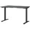 Schreibtisch Aalborg, elektrisch höhenverstellbar, Rechteck, bis 80 kg, T-Fuß Gestell, B 1200 x T 800 x H 720 – 1200 mm, graphit/schwarzgrau