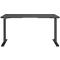 Schreibtisch Aalborg, elektrisch höhenverstellbar, Rechteck, bis 80 kg, T-Fuß Gestell, B 1400 x T 800 x H 720 – 1200 mm, graphit/schwarzgrau