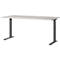 Schreibtisch Aalborg, mechanisch höhenverstellbar, bis 80 kg, Rechteck, C-Fuß, B 1600 x T 800 x H 680 - 910 mm, kaschmir/schwarzgrau