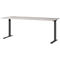 Schreibtisch Aalborg, mechanisch höhenverstellbar, bis 80 kg, Rechteck, C-Fuß, B 1800 x T 800 x H 680 - 910 mm, kaschmir/schwarzgrau