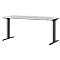 Schreibtisch Agenda, einstufig elektrisch höhenverstellbar, T-Fuss, B 1600 x T 800 x H 730-1200 mm, lichtgrau/schwarz