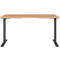 Schreibtisch Agenda Home, elektrisch höhenverstellbar, B 1400 x T 800 x H 720-1200 mm, Grandson-Eiche/Schwarz + Memory-USB-Panel