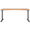 Schreibtisch Agenda Home, elektrisch höhenverstellbar, B 1800 x T 800 x H 720-1200 mm, Grandson-Eiche/Schwarz + Memory-USB-Panel