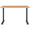 Schreibtisch Agenda Home, mechanisch höhenverstellbar, B 1200 x T 800 x H 680-910 mm, Grandson-Eiche/Schwarz