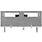 Schreibtisch-Akustik-Trennwand BE Safety Screen U-Form, mit Acrylfenster, Dicke 10 mm, B 140 x T 80 x H 60 mm, hellgrau