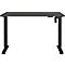 Schreibtisch Athen, elektrisch höhenverstellbar, Rechteck, T-Fuß, Memorybedienpanel, B 1200 x T 800 x H 720-1190 mm, graphit/schwarz