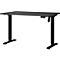 Schreibtisch Athen, elektrisch höhenverstellbar, Rechteck, T-Fuß, Memorybedienpanel, B 1200 x T 800 x H 720-1190 mm, graphit/schwarz
