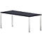 Schreibtisch BEXXSTAR, Quadratrohrfuß, Rechteck, B 1800 x T 800 x H 740 mm, schwarz