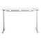 Schreibtisch, elektrisch höhenverstellbar, B 1600 x T 800 x H 615 - 1275 mm, weiss/weissalu+ Kabelkanal, Schublade
