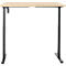 Schreibtisch, elektrisch höhenverstellbar, Rechteck, T-Fuss, B 1200 x T 800 x H 720-1200 mm, Ahorn-Dekor/schwarz