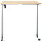 Schreibtisch, elektrisch höhenverstellbar, Rechteck, T-Fuss, B 1200 x T 800 x H 720-1200 mm, Ahorn-Dekor/silber