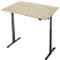 Schreibtisch, elektrisch höhenverstellbar, Rechteck, T-Fuss, B 1200 x T 800 x H 720-1200 mm, Eiche-Dekor/schwarz