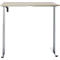 Schreibtisch, elektrisch höhenverstellbar, Rechteck, T-Fuss, B 1200 x T 800 x H 720-1200 mm, Eiche-Dekor/silber
