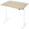 Schreibtisch, elektrisch höhenverstellbar, Rechteck, T-Fuss, B 1200 x T 800 x H 720-1200 mm, Eiche-Dekor/weiss
