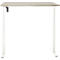 Schreibtisch, elektrisch höhenverstellbar, Rechteck, T-Fuss, B 1200 x T 800 x H 720-1200 mm, Eiche-Dekor/weiss