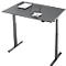 Schreibtisch, elektrisch höhenverstellbar, Rechteck, T-Fuss, B 1200 x T 800 x H 720-1200 mm, graphit/schwarz