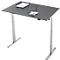 Schreibtisch, elektrisch höhenverstellbar, Rechteck, T-Fuss, B 1200 x T 800 x H 720-1200 mm, graphit/silber