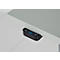 Schreibtisch, elektrisch höhenverstellbar, Rechteck, T-Fuss, B 1200 x T 800 x H 720-1200 mm, graphit/weiss