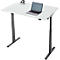 Schreibtisch, elektrisch höhenverstellbar, Rechteck, T-Fuss, B 1200 x T 800 x H 720-1200 mm, lichtgrau/schwarz