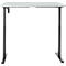 Schreibtisch, elektrisch höhenverstellbar, Rechteck, T-Fuss, B 1200 x T 800 x H 720-1200 mm, lichtgrau/schwarz