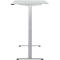 Schreibtisch, elektrisch höhenverstellbar, Rechteck, T-Fuss, B 1200 x T 800 x H 720-1200 mm, lichtgrau/silber