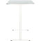 Schreibtisch, elektrisch höhenverstellbar, Rechteck, T-Fuss, B 1200 x T 800 x H 720-1200 mm, lichtgrau/weiss