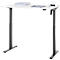 Schreibtisch, elektrisch höhenverstellbar, Rechteck, T-Fuss, B 1200 x T 800 x H 720-1200 mm, weiss/schwarz
