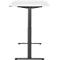 Schreibtisch, elektrisch höhenverstellbar, Rechteck, T-Fuss, B 1200 x T 800 x H 720-1200 mm, weiss/schwarz