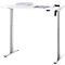 Schreibtisch, elektrisch höhenverstellbar, Rechteck, T-Fuss, B 1200 x T 800 x H 720-1200 mm, weiss/silber