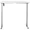 Schreibtisch, elektrisch höhenverstellbar, Rechteck, T-Fuss, B 1200 x T 800 x H 720-1200 mm, weiss/silber