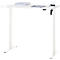 Schreibtisch, elektrisch höhenverstellbar, Rechteck, T-Fuss, B 1200 x T 800 x H 720-1200 mm, weiss/weiss