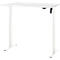 Schreibtisch, elektrisch höhenverstellbar, Rechteck, T-Fuss, B 1200 x T 800 x H 720-1200 mm, weiss/weiss