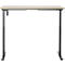 Schreibtisch, elektrisch höhenverstellbar, Rechteck, T-Fuss, B 1300 x T 650 x H 720-1200 mm, Eiche-Dekor/schwarz