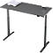 Schreibtisch, elektrisch höhenverstellbar, Rechteck, T-Fuss, B 1300 x T 650 x H 720-1200 mm, graphit/schwarz