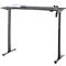 Schreibtisch, elektrisch höhenverstellbar, Rechteck, T-Fuss, B 1300 x T 650 x H 720-1200 mm, graphit/schwarz
