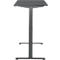 Schreibtisch, elektrisch höhenverstellbar, Rechteck, T-Fuss, B 1300 x T 650 x H 720-1200 mm, graphit/schwarz