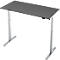Schreibtisch, elektrisch höhenverstellbar, Rechteck, T-Fuss, B 1300 x T 650 x H 720-1200 mm, graphit/silber