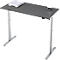 Schreibtisch, elektrisch höhenverstellbar, Rechteck, T-Fuss, B 1300 x T 650 x H 720-1200 mm, graphit/silber